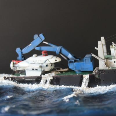 ふるさと納税 高石市 小型潜航艇わだつみ/輸送シーンジオラマ GK完成品《オリジナル1点もの》レジンキャスト製塗装済完成品 |  | 02