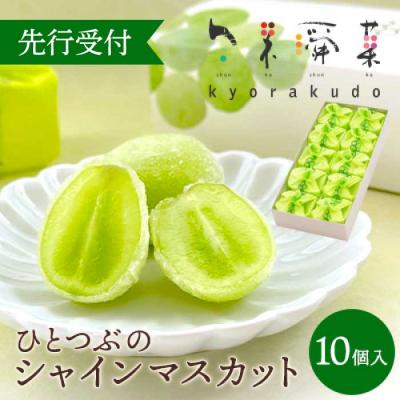 ふるさと納税 三原市 【先行受付】ひとつぶのシャインマスカット(10個入) [018-012]