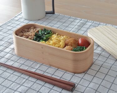 ◇三ツ星弁当箱 曲げわっぱ お弁当【500ml】スリム