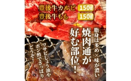 1157R_おおいた独り焼肉セット計600g/豊後牛カルビ,モモほか 