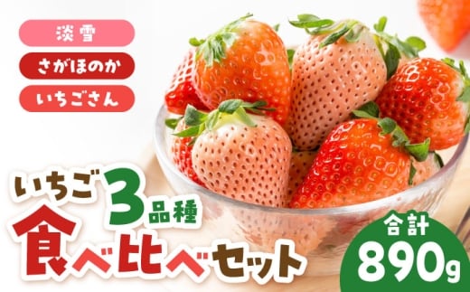 【2026年1月以降発送】いちご 3品種 食べ比べセット【岸川農園】 いちご 苺 イチゴ いちごさん あわゆき 淡雪 淡雪いちご ほのか さがほのか しろいちご 白苺 しろ 白 フルーツ 果物 甘い あまい  アフター対応 アフターフォロー 期間限定 産地直送 国産 佐賀県産 さがいちご 九州 佐賀県 白石町  白石 [IAP029]