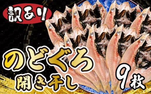 のどぐろ 高級魚 開き 干し 訳あり 下関 9尾 小サイズ