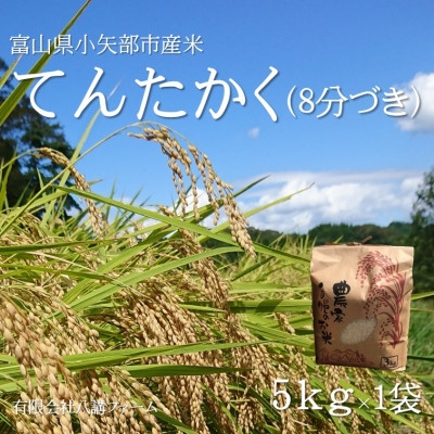 
            ＜2025年9月上旬頃から順次発送＞令和7年産米「てんたかく」(8分づき)5kg×1袋【1655814】
          