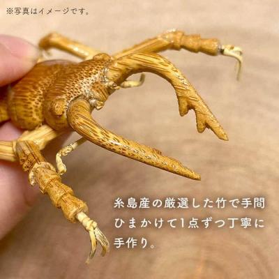ふるさと納税 糸島市 爽風じぃじ 工房の手作り 竹細工 クワガタ【爽風農園】[AIZ001] |  | 02