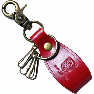 ふるさと納税 長浜市 本革ナスカン付きキーホルダー【ルージュ(赤色)】