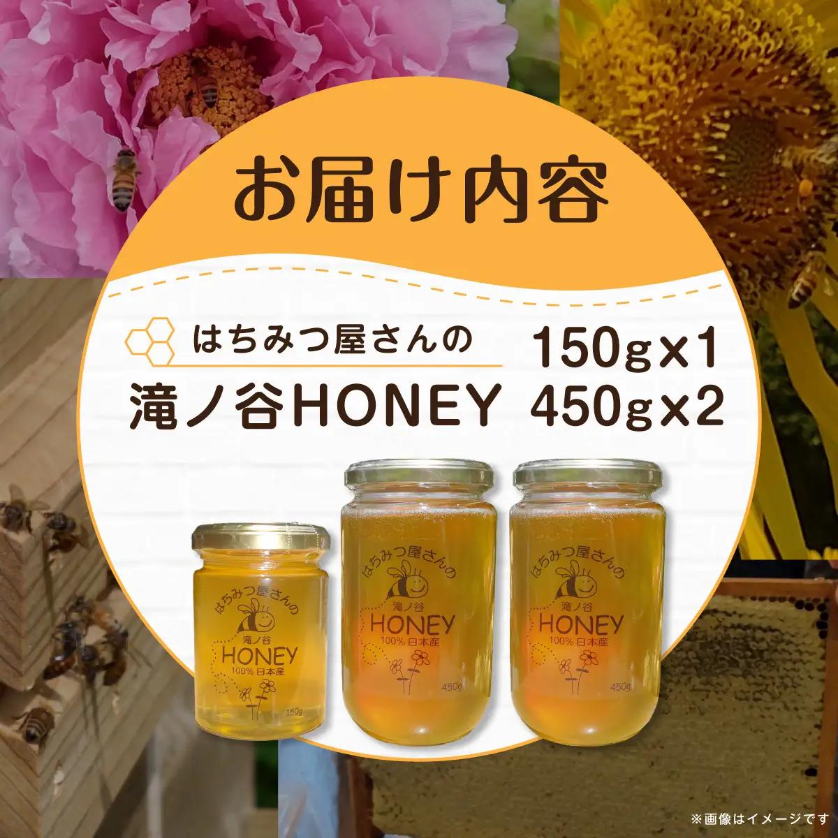 はちみつ屋さんの滝ノ谷HONEY 150gx1, 450gx2 MBAW007