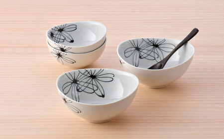 【波佐見焼】パキラ ボウル 大小4点セット【まるしん】[WD47]