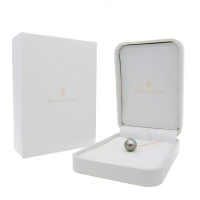 ふるさと納税 神戸市 黒蝶真珠(タヒチ真珠)ダイヤモンド K10 イエローゴールド ペンダントネックレス |  | 02