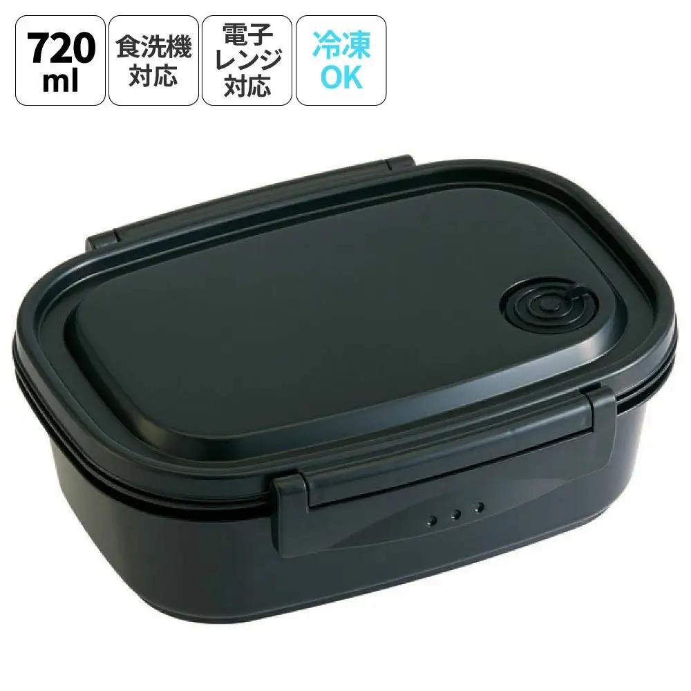 ラク軽弁当箱(Ｌ) 1段 容量 720ml XPM5 ブラック　skt141 496288