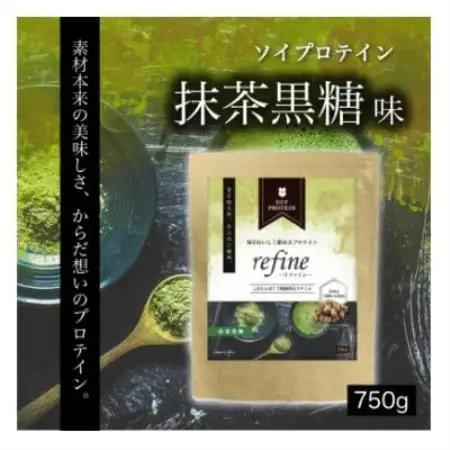 プロテイン ソイ 抹茶黒糖 食品添加物に分類される甘味料不使用 refine【1774689】