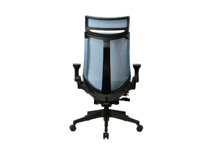 イトーキ『アクトチェア』エクストラハイバック 抵抗付きウレタンキャスター張地：ダックブルー（KG477JEEM1T1B4F）【EI066T】