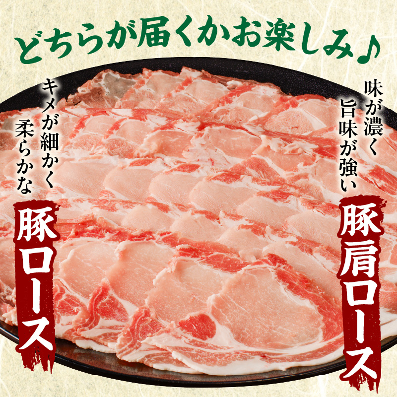 ≪訳あり≫宮崎県産豚ローススライス計1kg≪ロース・肩ロースどちらかのお届け≫ 肉 豚 豚肉 おかず 国産_T009-0103