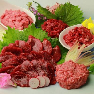 ふるさと納税 高森町 馬刺しスライス3種バラエティーセット(高森町)