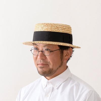 ふるさと納税 春日部市 春日部市伝統工芸品 田中帽子店 麦わら ハンス 鬼麦カンカン帽 頭囲60cm(UK-H048-L) |  | 01