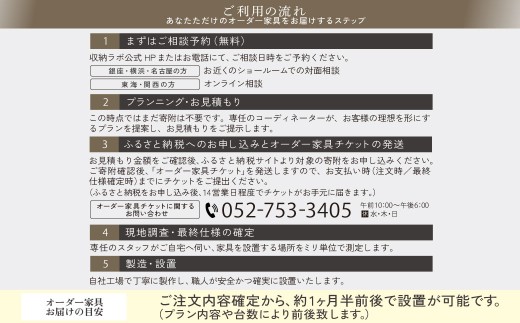 オーダー家具チケット 10,000円（割引券） 収納ラボ オーダー 家具 収納 耐震性 岐阜県 美濃加茂市