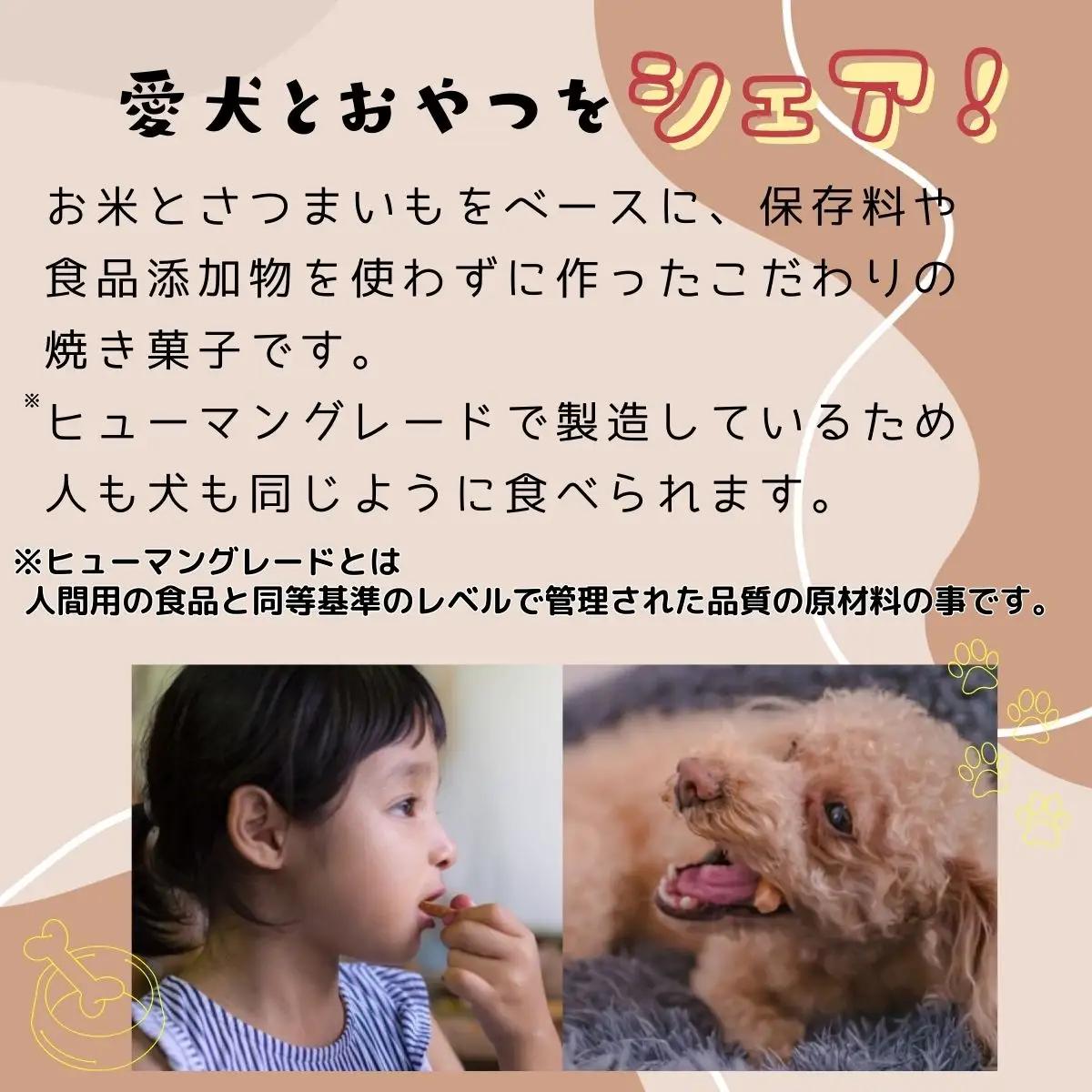 【米粉のドライフード】愛犬と飼い主が一緒に食べられるおやつ！『シェア』30袋セット（40g×30袋） ヒューマングレード 低アレルギー オーガニック 動物性原料フリー ドッグフード おやつ さつまいも