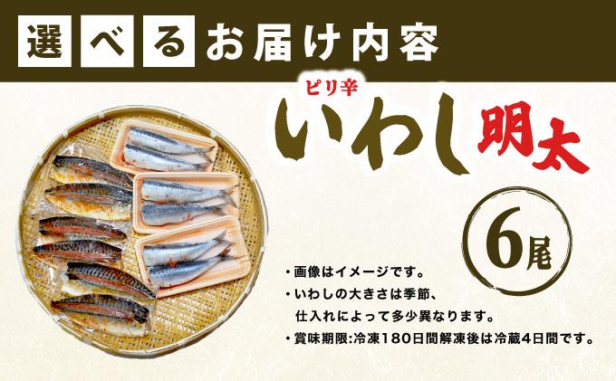 ピリ辛 いわし明太6尾