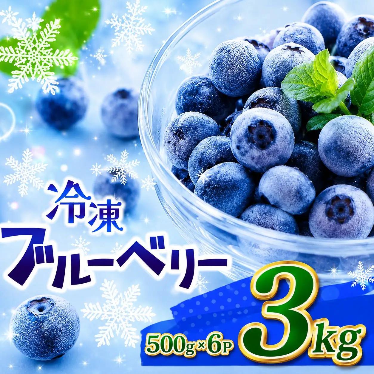 完熟 冷凍ブルーベリー 約 3kg