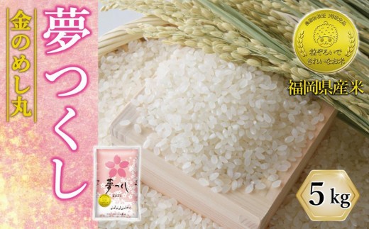 
            令和7年米 福岡県産 米 金のめし丸夢つくし 5kg (1袋) | 新米 お米 こめ 白米 精米 福岡県産米 夢つくし 5kg袋 福岡県 大川市
          