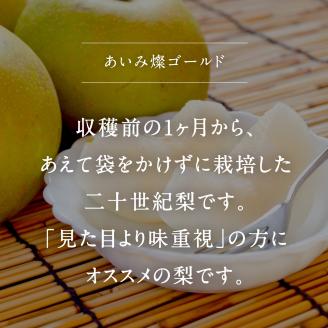 あいみ燦ゴールド [梨]（進物用5kg箱）8月下旬出荷予定＜数量限定＞（二十世紀梨・無袋栽培）