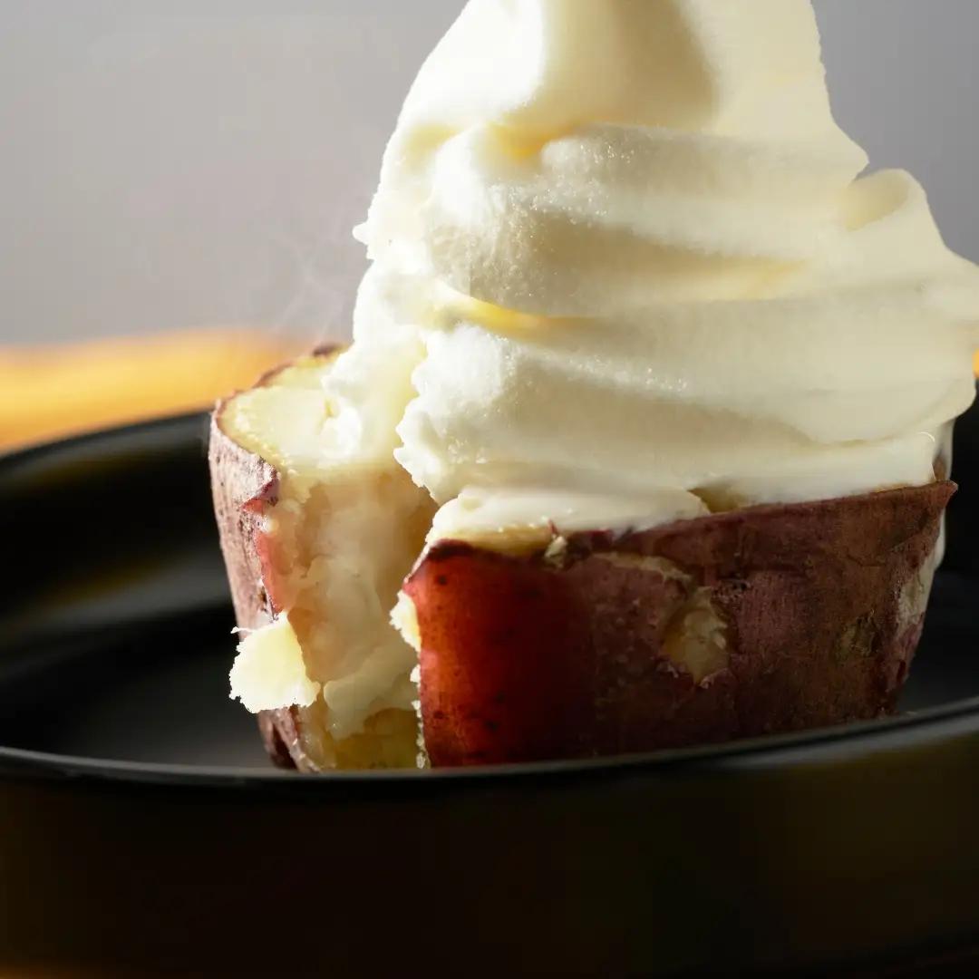 焼きイモソフトクリーム4個とさつまいもプリン4個セット | プリン 芋