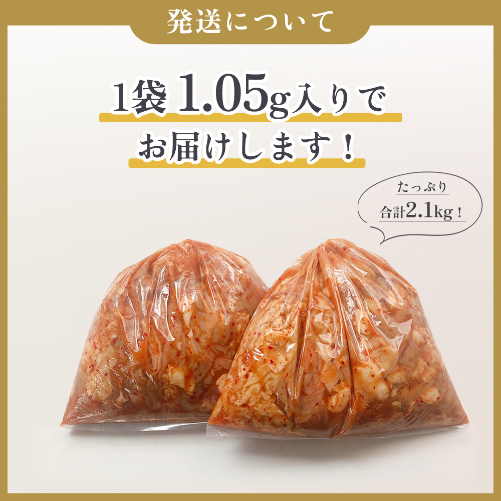 濃い甘の秘伝自家製ダレ 幸楽ホルモン 1.05kg × 2袋 （6人前）【ホルモン幸楽】