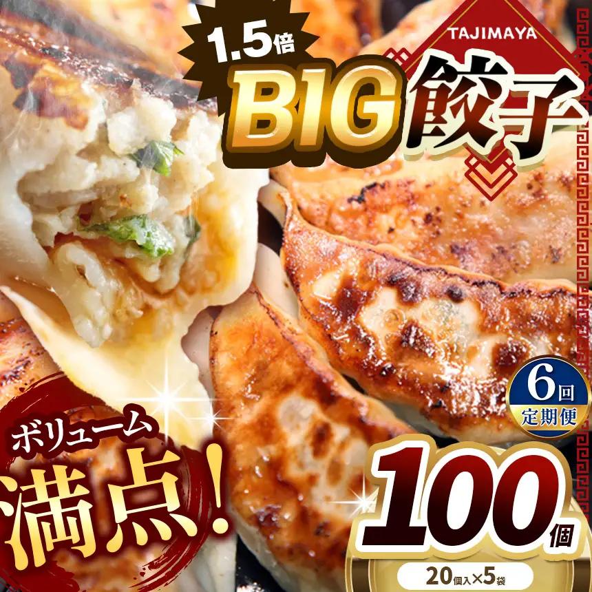 【定期便6回】たじまやオリジナルビッグ餃子 100個