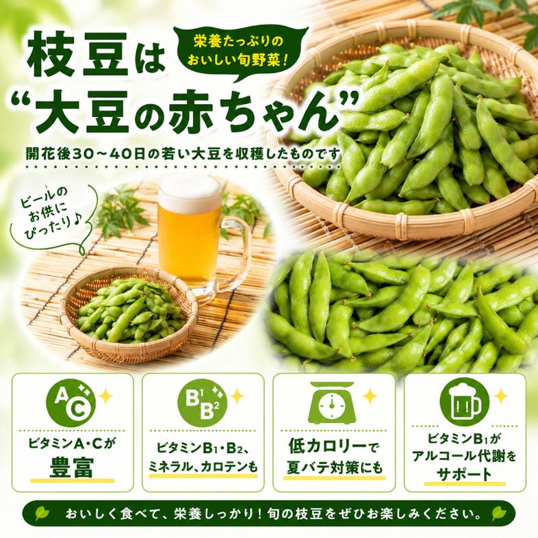 くろさきの枝豆 1kg【9月末～10月配送】 新潟県黒埼産 朝ど