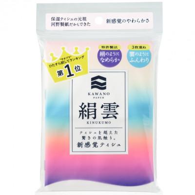 ふるさと納税 高知市 新保湿ティシュ絹雲3枚重ね8組(24枚)4個入り×20パック(計80個)【AJ008】 |  | 01
