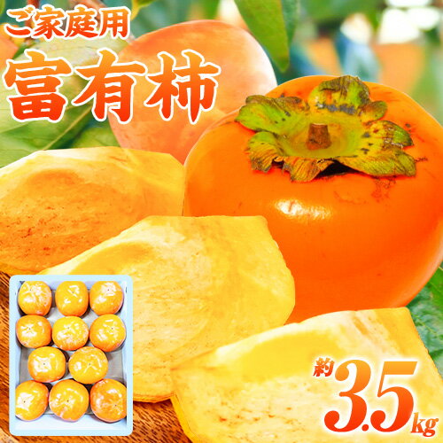 【ふるさと納税】＜先行予約＞【ご家庭用 わけあり】 和歌山 秋の味覚 富有柿 約 3.5kg 株式会社魚鶴《2025年11月上旬-12月上旬頃出荷》和歌山県 日高川町 柿 富有柿 フルーツ