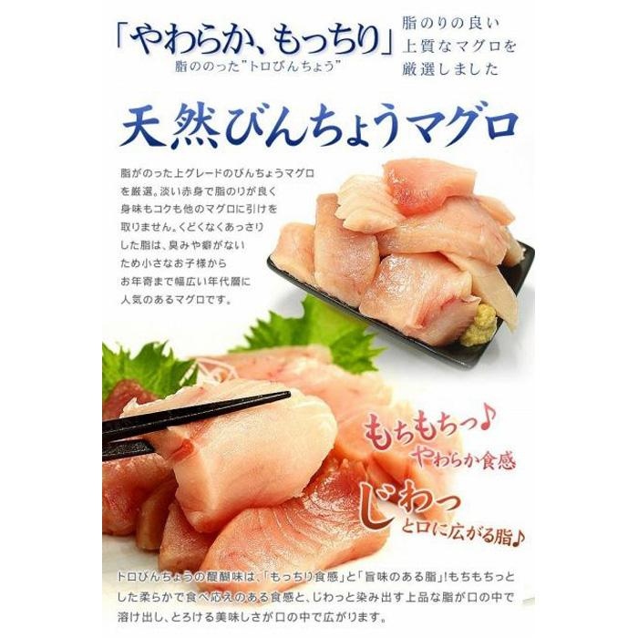 【定期便/計6回】トロびんちょう鮪1kg（500g×2パック）（計6kg）【DG015-t6】|選べる 回数 定期便 ｜ マグロ まぐろ 刺身 ねっとりとした食感の びんトロ！ 解凍レシピ付 可食部ほ