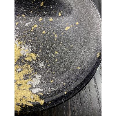 ふるさと納税 海南市 フラットプレートS　メタル金箔ブラック |  | 01