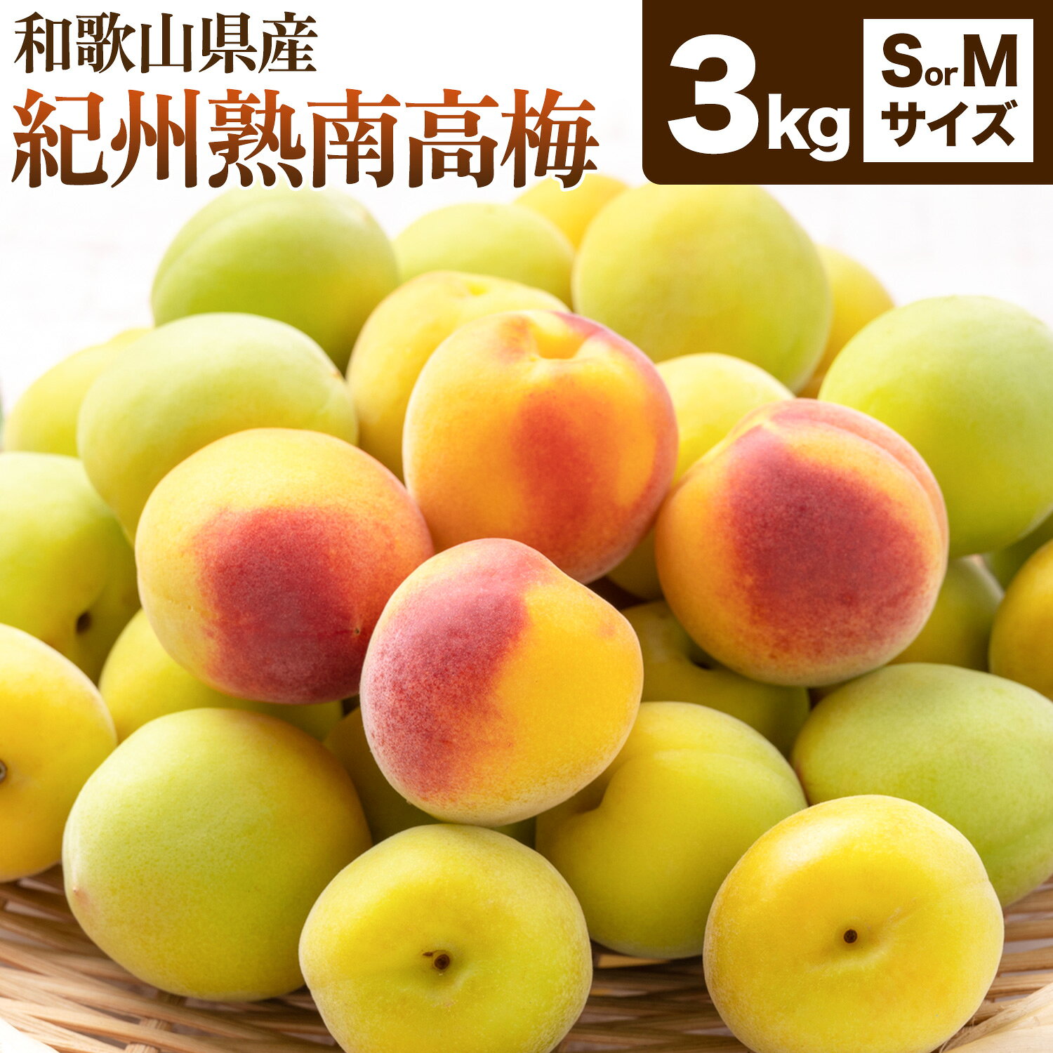 【ふるさと納税】紀州熟南高梅 約3kg ふるさと農園《2027年6月上旬-6月中旬頃出荷予定》和歌山県 日高町 梅 うめ 果物 フルーツ 和歌山県産 送料無料 梅酒 梅干し 紀州南高梅