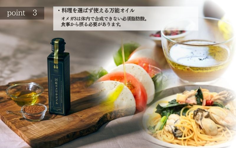 熱で壊れにくいオメガ3！大山崎油座商店のカメリナオイル 130g 1本 ギフト箱入り【nalx0002】