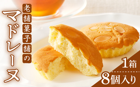 【2週間以内発送】老舗菓子舗のマドレーヌ計8個 焼き菓子 スイーツ 詰め合わせ 洋菓子_T035-0015