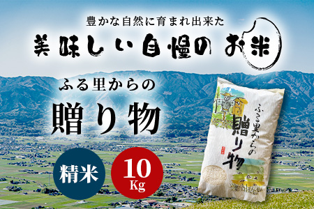 令和6年産 精米 「ふる里からの贈り物」10kg 国内産 ひのひかり ヒノヒカリ 未検査米 ブレンド米 白米 お米 熊本県 多良木町 036-0178