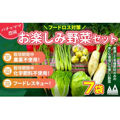 ふるさと納税 下妻市 お楽しみ★農園自慢の情熱野菜セット7袋　フードロス対策　訳あり　規格外