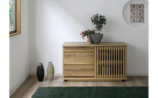 
                  【カラー選択可】大川家具 幅120cm サイドボード  -value-バリュー
                