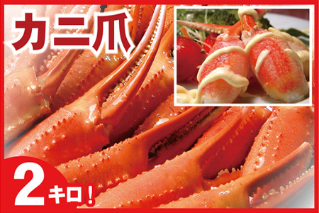 【12/31決済分まで1月中配送】 ボイル紅ずわいがに爪1kg×2P B-07005