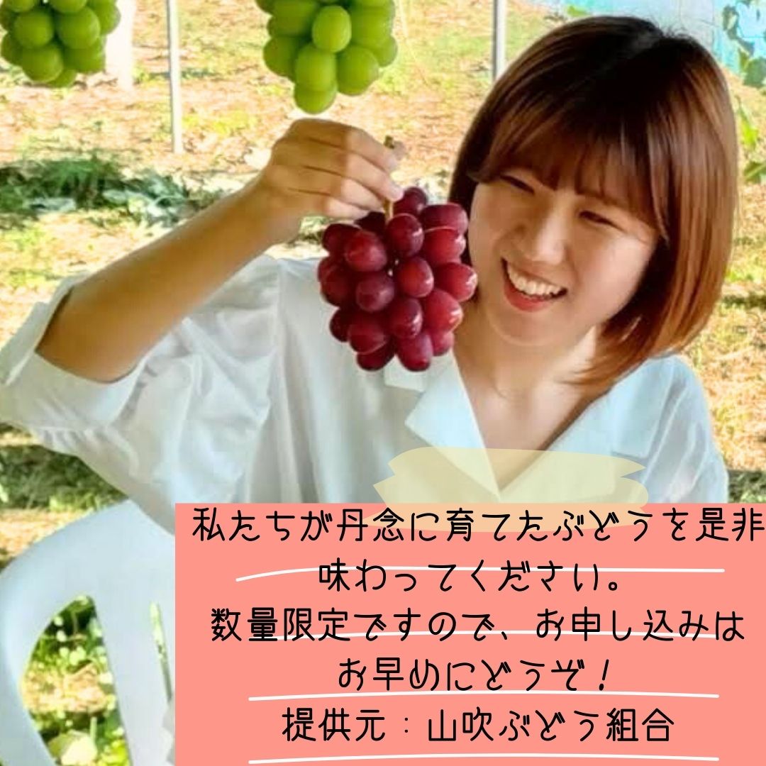 【南信州高森産】クイーンルージュ(R)　１㎏（２～３房）