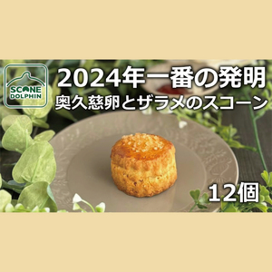 今年一番の発明 久慈卵とザラメのスコーン 12個【奥久慈卵 冷凍 冷凍スコーン 本場 イギリス 焼き菓子 スイーツ 水戸市 水戸 茨城県 15000円以内】（AR-7）