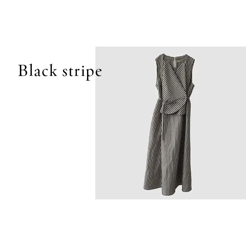 TULIP EN MENSEN　『TULIP DRESS』 Black stripe
