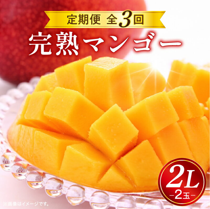 【ふるさと納税】《2026年発送 先行予約》【数量・期間限定】 完熟マンゴー 2L 2玉 定期便 全3回 完熟 マンゴー 果物 フルーツ 旬 旬の果物 スイーツ デザート 青果物 贈り物 ギフト プレゼント 贈答 おすそ分け ご褒美 定期 南国フルーツ 宮崎 おすすめ 宮崎県 宮崎市
