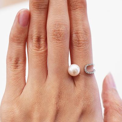 ふるさと納税 天草市 あこや真珠 ホワイトピンク 8-8.5mm 1粒 リング【11号〜13号まで】_S101-387 |  | 03