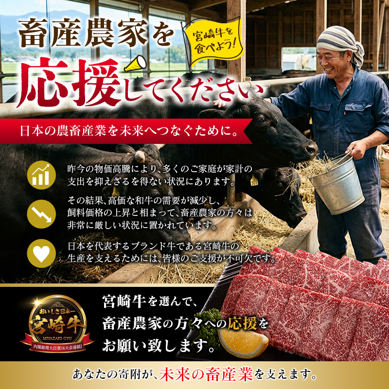 ＜肉質等級4等級＞宮崎牛 ヒレステーキ 合計450g（150g×3枚） 国産 肉 牛肉 ご飯 おかず お祝い ごちそう【E160-2510-90】_イメージ4