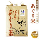 【ふるさと納税】【令和5年産】あぐり米（ひめの凜）玄米 計30kg 10kg×3袋 農薬・化学肥料不使用 米 こめ お米 国産米 ブランド米 国産 愛媛県 送料無料 (317) 【えひめの町（超）推し！（松前町）】