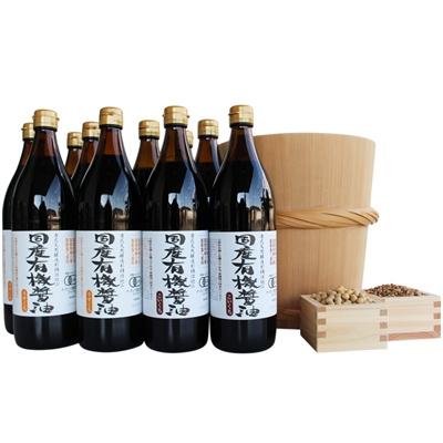 ふるさと納税 多可町 国産有機醤油(うす口5本、こい口5本)詰め合わせ　536