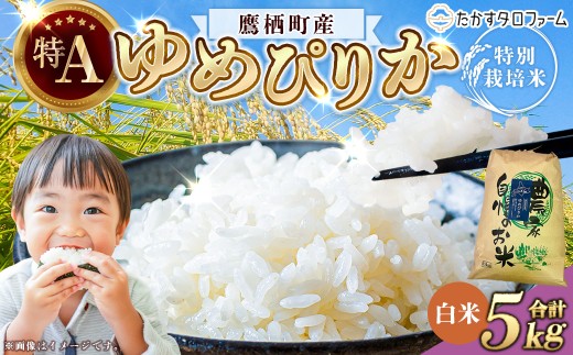 【令和7年産】 ゆめぴりか （ 白米 ） 5kg 北海道 鷹栖町 たかすタロファーム 米 コメ こめ ご飯 お米　5キロ