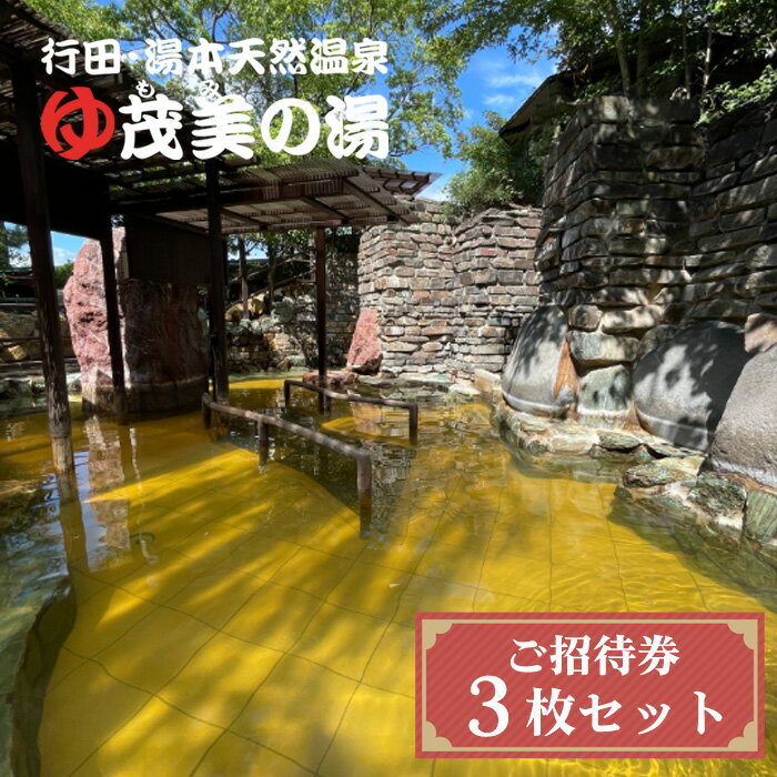 【ふるさと納税】No.504 茂美の湯入浴ご招待券 ／ もみのゆ もみの湯 チケット 温泉券 温泉利用券 天然温泉 純重曹泉 露天風呂 サウナ 水風呂 おふろ 大浴場 送料無料 埼玉県