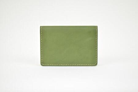 【全7色】栃木レザーの名刺入れ 約50枚収納 ポケット4つ Card holder 02/オリーブ/minca　416【雑貨 ファッション 人気 おすすめ 】